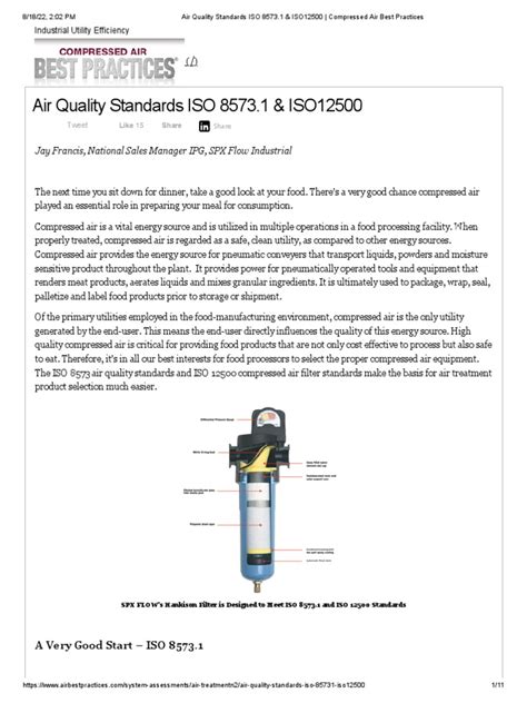 compressed air filter testing|Air Quality Standards ISO 8573.1 & ISO12500.